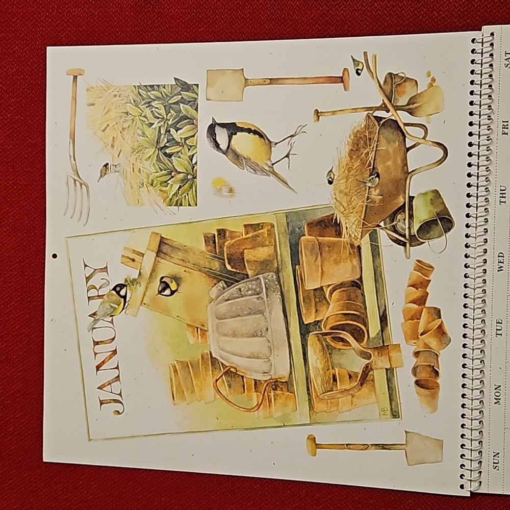 Marjolein Bastin Hallmark @2001 calendar UNUSED Nature's Sketchbook art craft - Picture 5 of 16